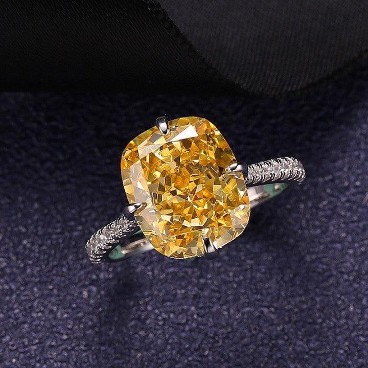 خاتم الماس اصفر بتصميم عصريRingsمجوهرات ميون